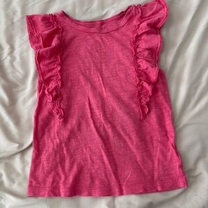 Old Navy Pink Ruffle Sleeveless Blouse Top Size 5T